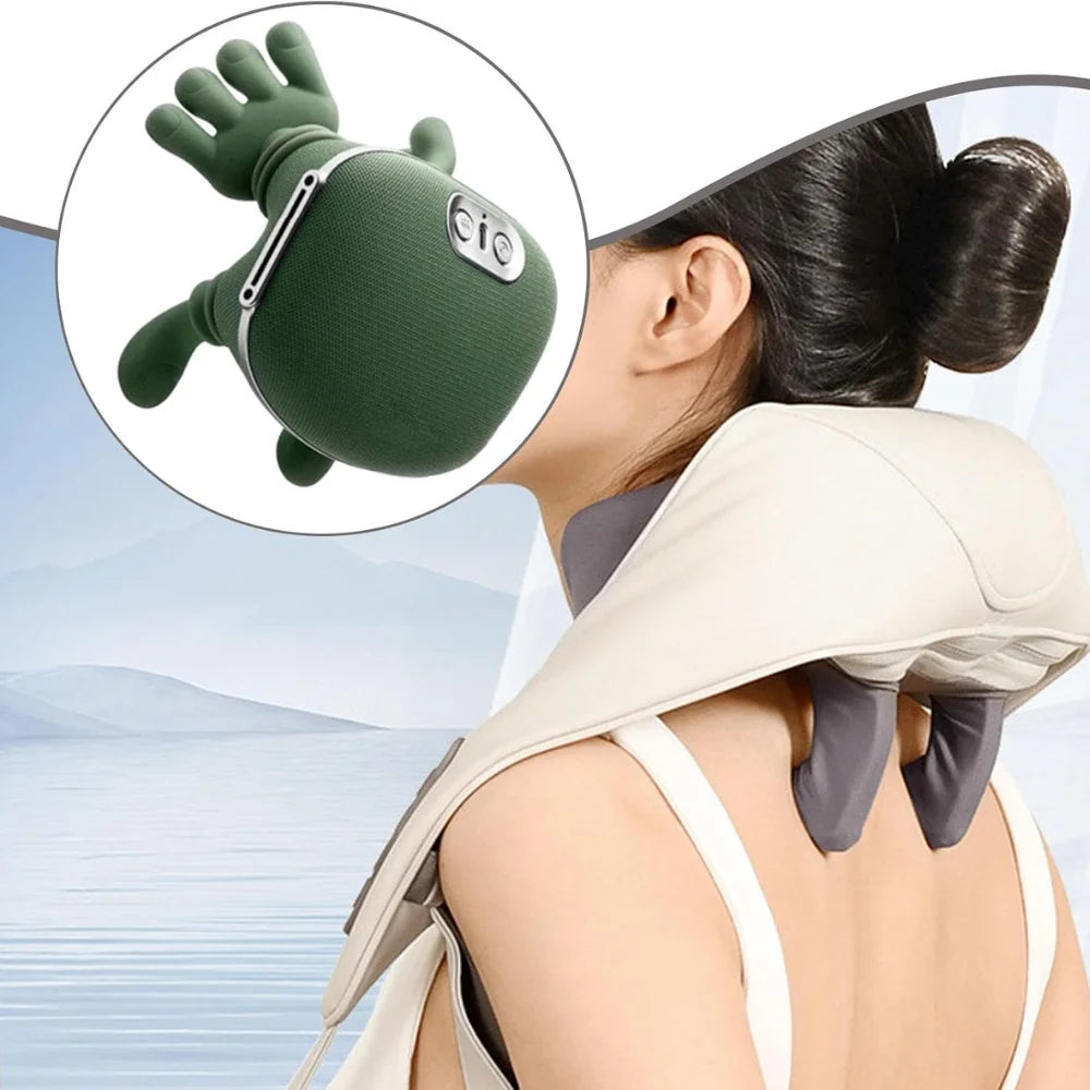 Massageador portátil recarregável com aquecimento