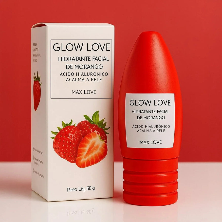 Hidratante facial Glow Love Morango Max Love — 60 g