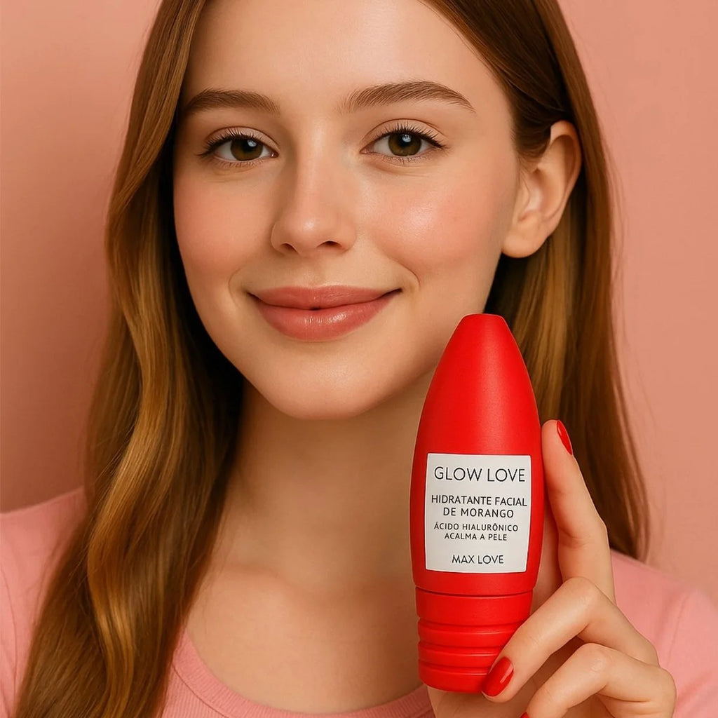 Hidratante facial Glow Love Morango Max Love — 60 g