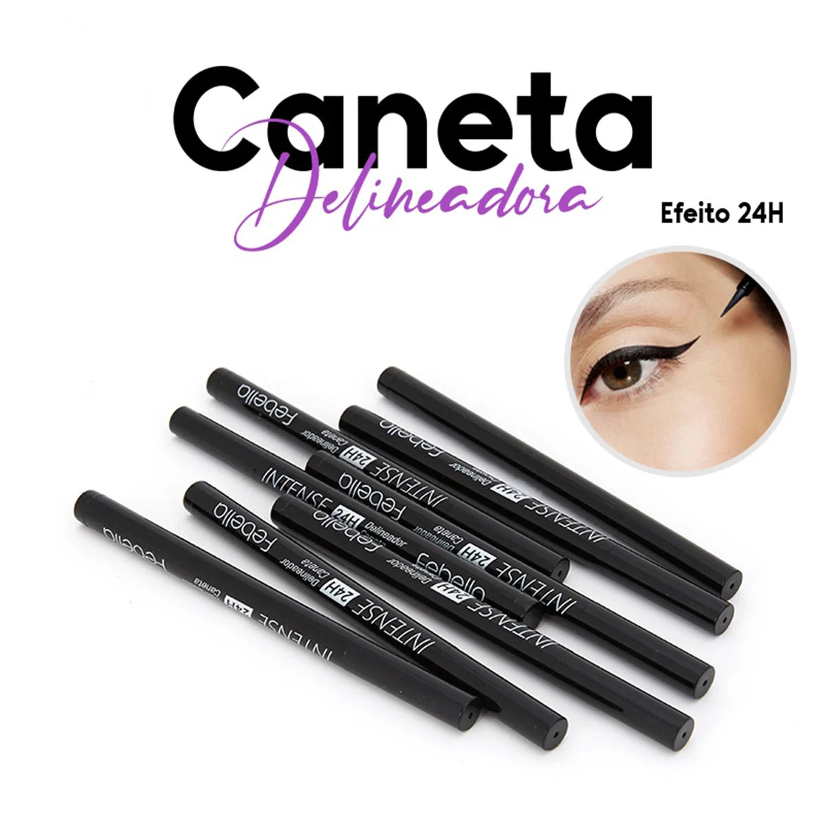 Caneta delineadora à prova d’água Febella 24h
