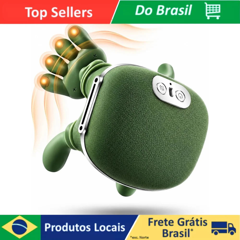 Massageador portátil recarregável com aquecimento