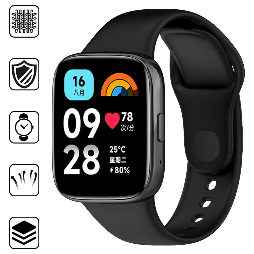Pulseira de silicone para Redmi Watch 3 Active ou 3 Lite