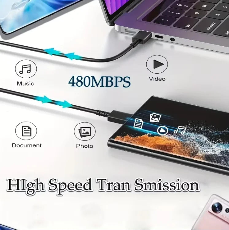 Carregador de tomada USB-C com cabo de 1 m — 125 W