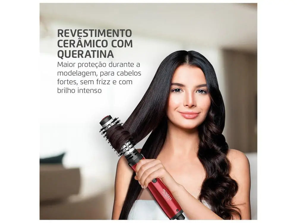 Escova rotativa Mondial Red Infinity Keratin ERB-11-KR — bivolt