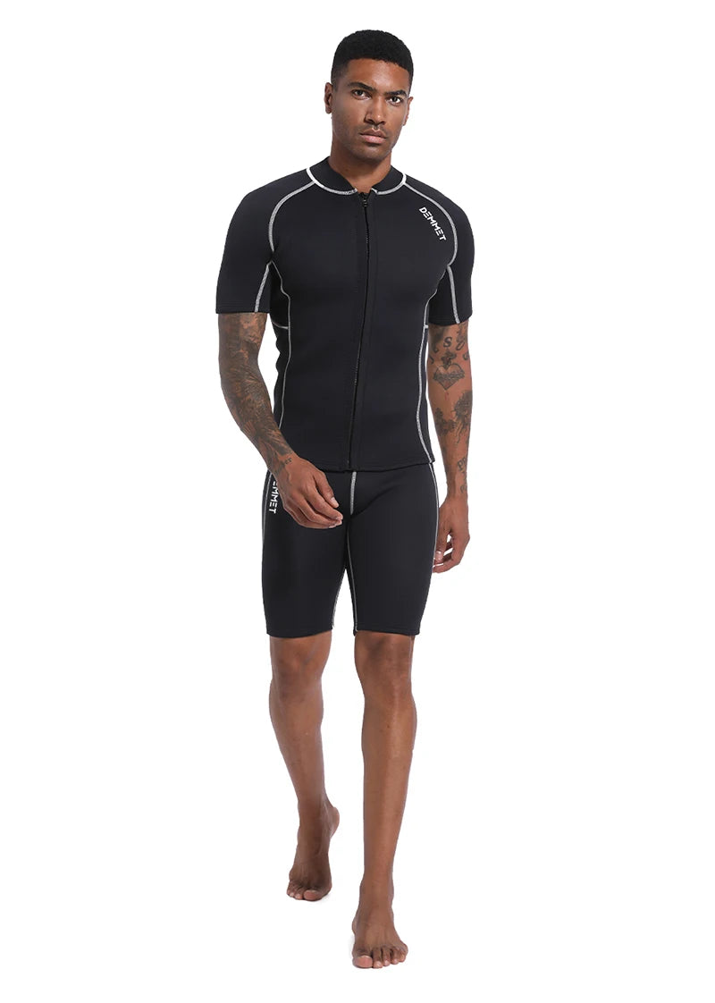 Roupa de neoprene para esportes aquáticos — blusa ou bermuda