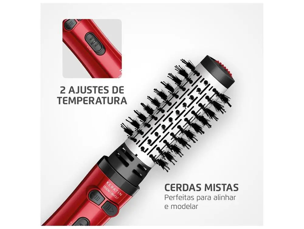 Escova rotativa Mondial Red Infinity Keratin ERB-11-KR — bivolt
