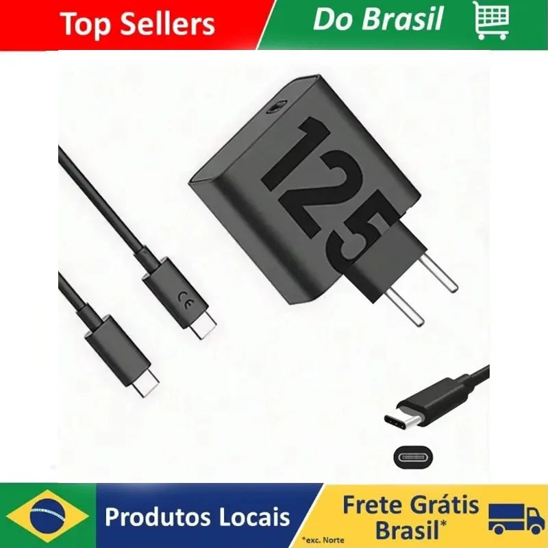 Carregador de tomada USB-C com cabo de 1 m — 125 W