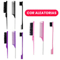 Kit para cabelo com pente separador, escova e acessórios