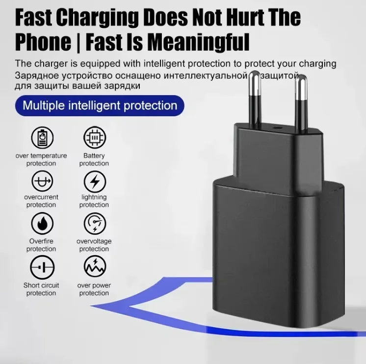 Carregador de tomada USB-C com cabo de 1 m — 125 W