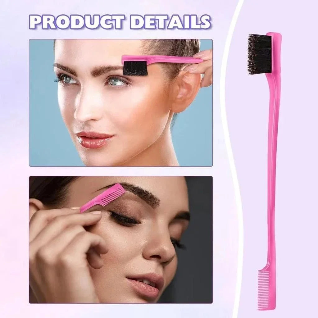 Kit para cabelo com pente separador, escova e acessórios