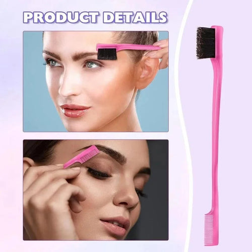 Kit para cabelo com pente separador, escova e acessórios