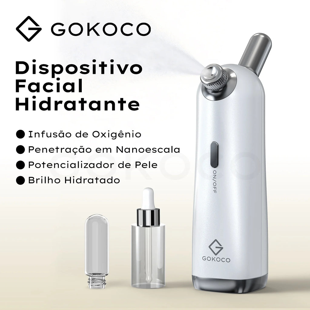 Pulverizador facial portátil GOKOCO com recarga USB-C