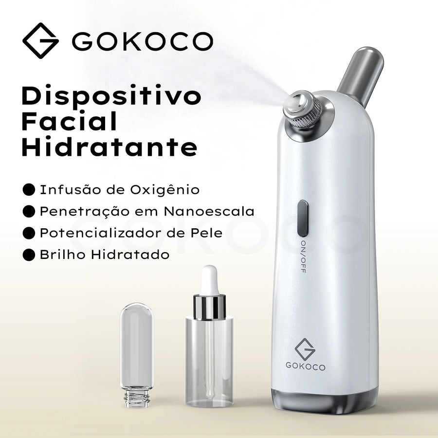 Pulverizador facial portátil GOKOCO com recarga USB-C